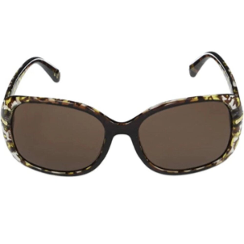 Betsey Johnson Gabi Oversized Brown Leopard Print Frames Sunnies Sunglasses NWT - Picture 7 of 9